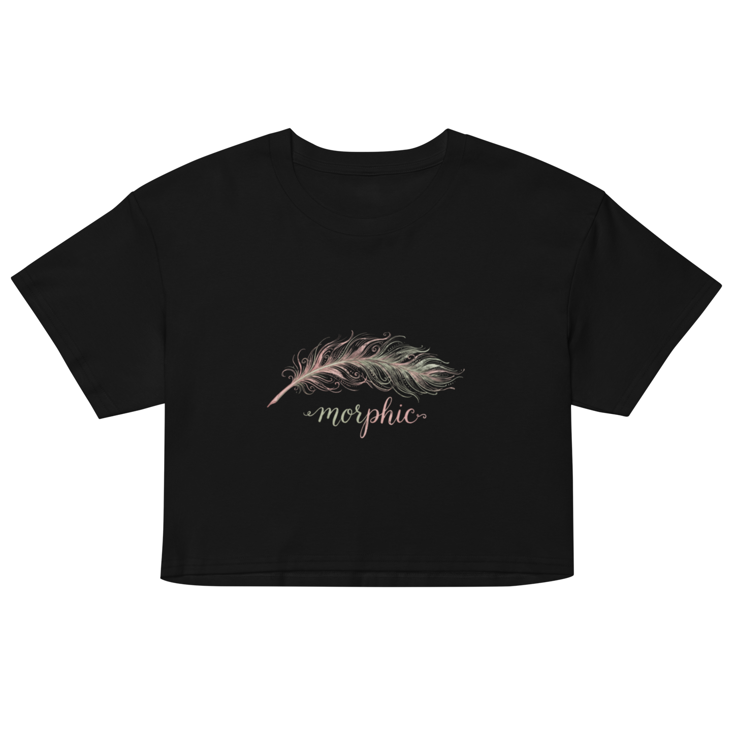 Womens black crop top
