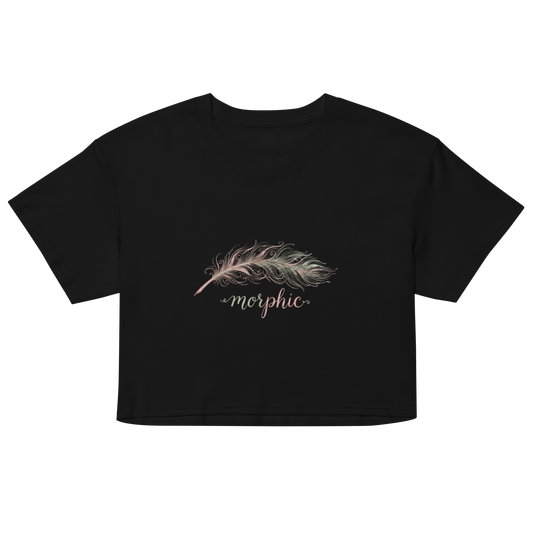 Womens black crop top